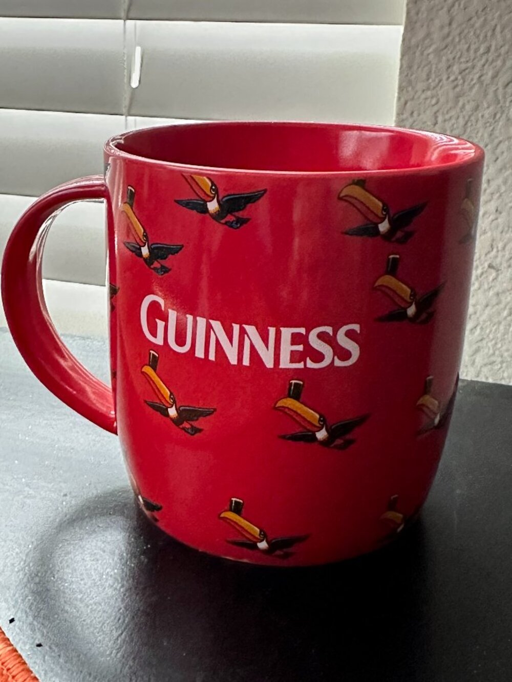 Guinness Coffee Mug Shannonbridge Tucan Red